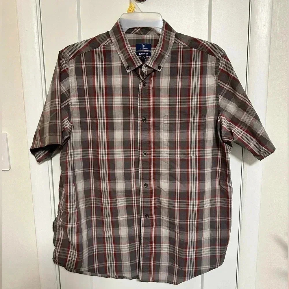 Men’s Casual Button Up. Short Sleeve XL NWOT